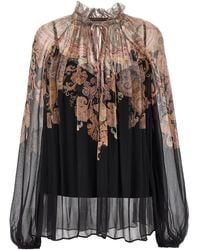 Zimmermann - 'Illustration Billow' Blouse - Lyst