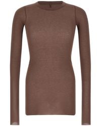Rick Owens - Ribbed T-Shirt - Lyst