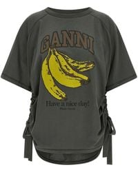 Ganni - Banana' T-Shirt - Lyst