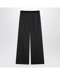 Balenciaga - Dark Tartan Trousers - Lyst