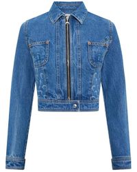Marine Serre - Denim Cotton Jacket - Lyst