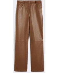 Max Mara - Coated Fabric Trousers - Lyst