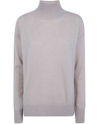 Rossopuro - Long Sleeved Turtle Neck Over Sweater - Lyst