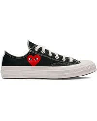 COMME DES GARÇONS PLAY - X Converse Large Peeping Heart Chuck Taylor 70 Trainers - Lyst