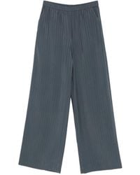 Emporio Armani - Pinstriped Trousers - Lyst