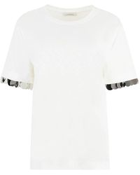Rabanne - Viscose Crew-Neck T-Shirt - Lyst