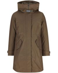 Woolrich - Hooded Parka Coat - Lyst