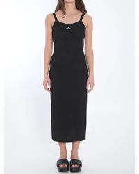 Alexander Wang - Slip Dress With 3D Logo - Lyst