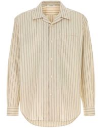 The Row - Embroidered Poplin Vanja Shirt - Lyst