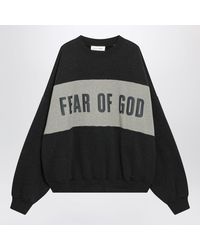 Fear Of God - Dark Mélange Cotton Fleece Sweatshirt - Lyst