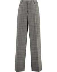 PT01 - Wool Wide-Leg Trousers - Lyst