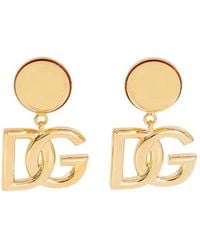 Dolce & Gabbana - Mini Logo Earrings - Lyst