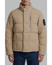Stone Island - Cotton Nylon Canvas Down Jacket - Lyst