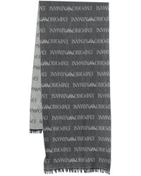 Emporio Armani - Wool Blend Scarf - Lyst
