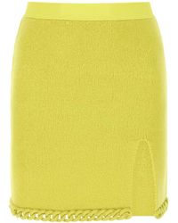 Bottega Veneta - Acid Wool Mini Skirt - Lyst
