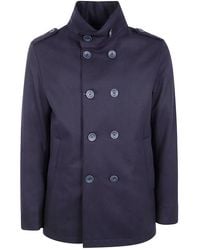 Herno - "Military Short Peacoat" Coat - Lyst