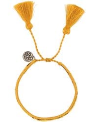 Prada - Two-Tone Suede And Fabric Bracelet - Lyst