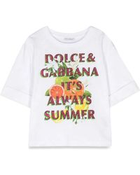 Dolce & Gabbana - Dolce & Gabbana Short Sleeve T-Shirt - Lyst