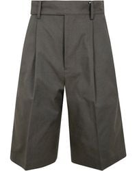 Yohji Yamamoto - R-4Tuck Short Pants - Lyst