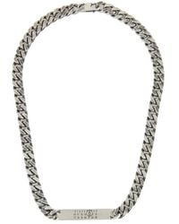 MM6 by Maison Margiela - Logo Necklace - Lyst
