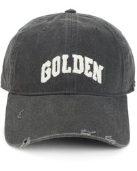 Golden Goose GGDB Embroidered Logo Baseball Cap in Black for