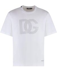 Dolce & Gabbana - Cotton Crew-Neck T-Shirt - Lyst