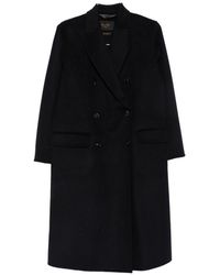 Paltò - Arianna Wool Double Breasted Coat - Lyst