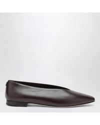 Jimmy Choo - Chocolate Leather Margot Ballet Flats - Lyst