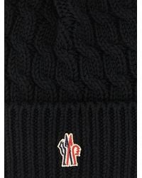 Moncler - Wool Beanie With Pon-Pon - Lyst