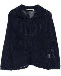 DUNST - Linen And Cotton Blend Cardigan - Lyst