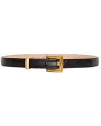 Balmain - "Anthem" Calfskin Belt 2 Cm - Lyst