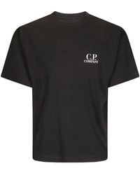 C.P. Company - C.P.Company Logo-Print Short-Sleeve Tee - Lyst