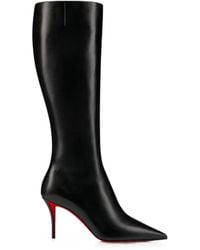 Christian Louboutin - Leather Flat Shoes - Lyst