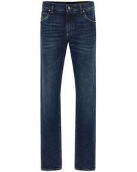 Dolce & Gabbana - Dolce & Gabbana Logo Plaque Jeans - Lyst
