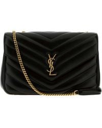 Saint Laurent - Leather Large Lou Lou Shoulder Bag - Lyst