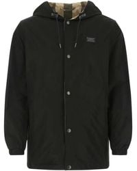 Burberry - Reversible Check Hooded Jacket - Lyst