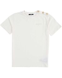 Balmain - T-Shirt With Logo - Lyst