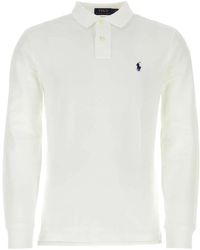 Polo Ralph Lauren - Long-Sleeve Cotton Piqué Polo Shirt Custom Slim-Fit - Lyst