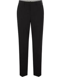 PT01 - Master Super Slim Stretch Gabardine Trousers - Lyst