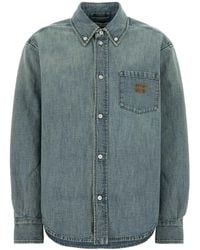 Miu Miu - Regular Solid Shirt - Lyst