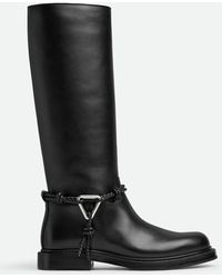 Bottega Veneta - James Knee-High Calfskin Boots - Lyst