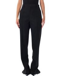 Bottega Veneta - Grain De Poudre Wool Trousers - Lyst