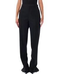 Bottega Veneta - Grain De Poudre Wool Trousers - Lyst