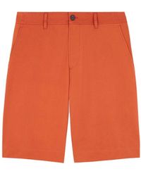 Maison Kitsuné - Maison Kitsuné Dark Cotton Bermuda Shorts - Lyst