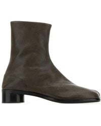 Maison Margiela - Leather Tabi Ankle Boots - Lyst