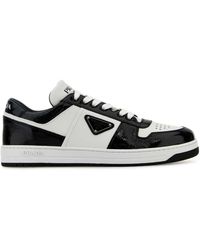 Prada - Two-tone Leather Downtown Sneakers - Lyst