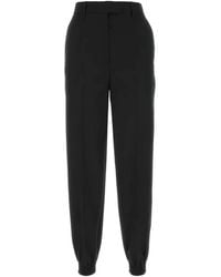 Prada - Wool Joggers - Lyst