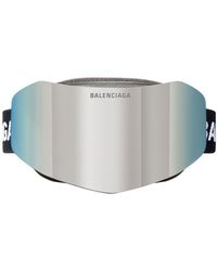 Balenciaga - Mirrored Ski Mask Sunglasses - Lyst