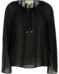 MICHAEL Michael Kors - Georgette Blouse - Lyst