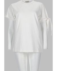 JW Anderson - T-Shirt Con Manica Annodata - Lyst